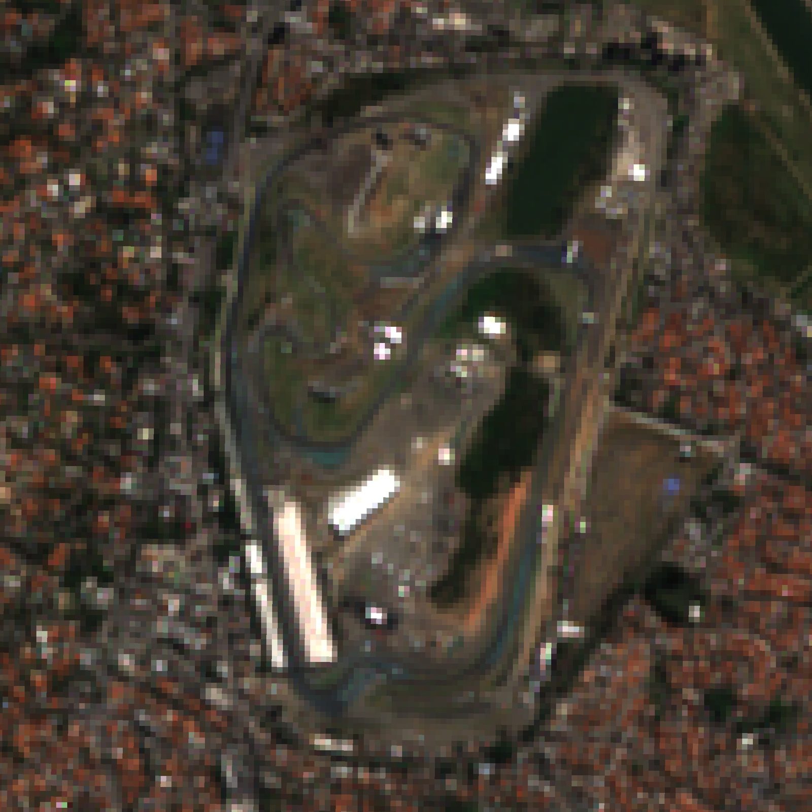 Satellite view of Interlagos