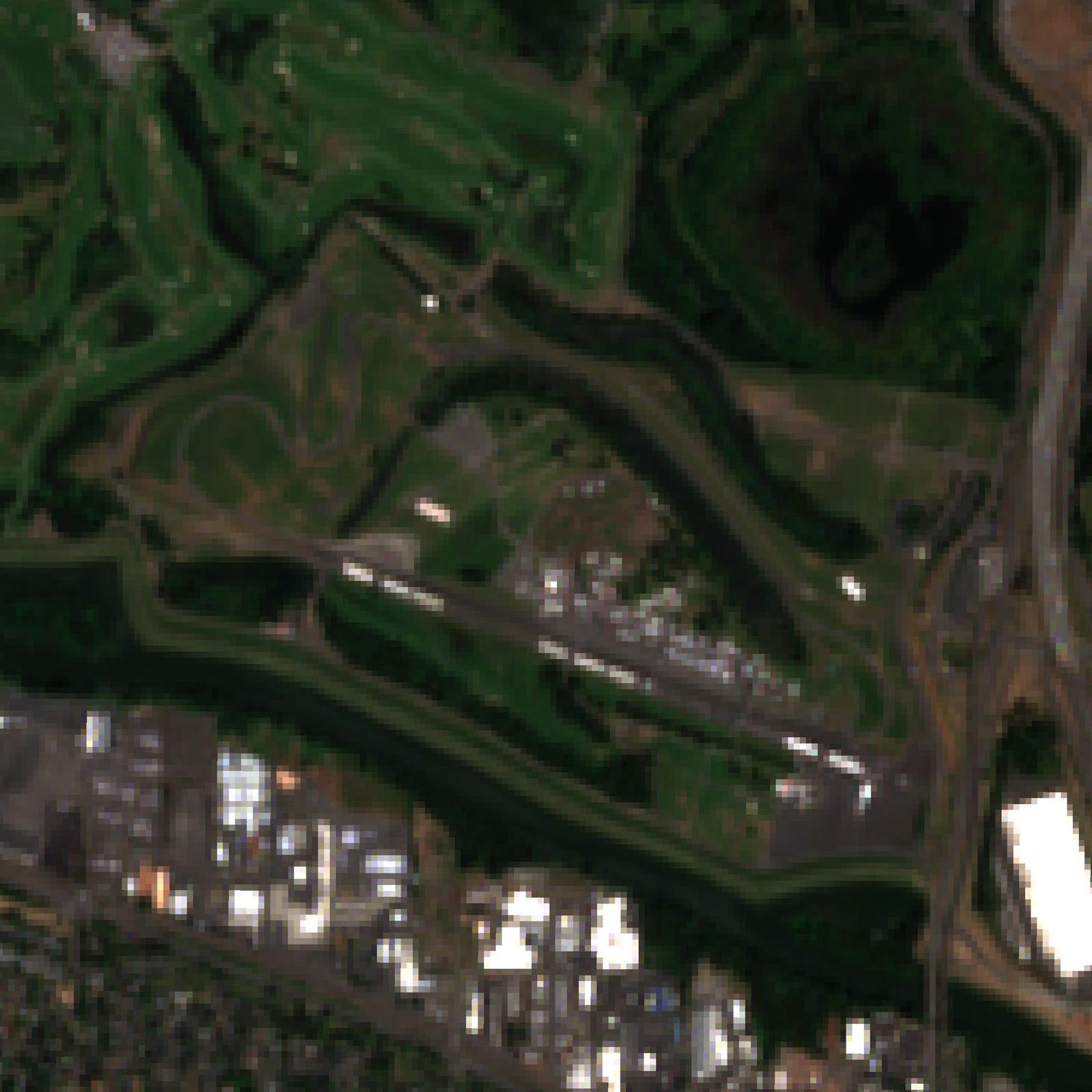 Satellite view of Portland International Raceway