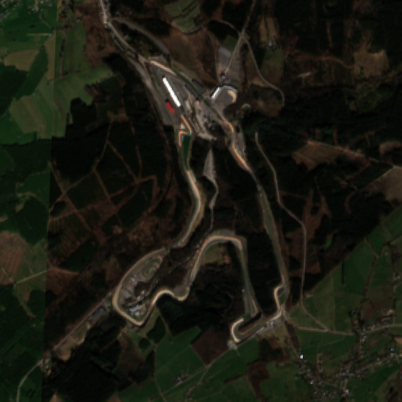 Satellite view of Spa-Francorchamps