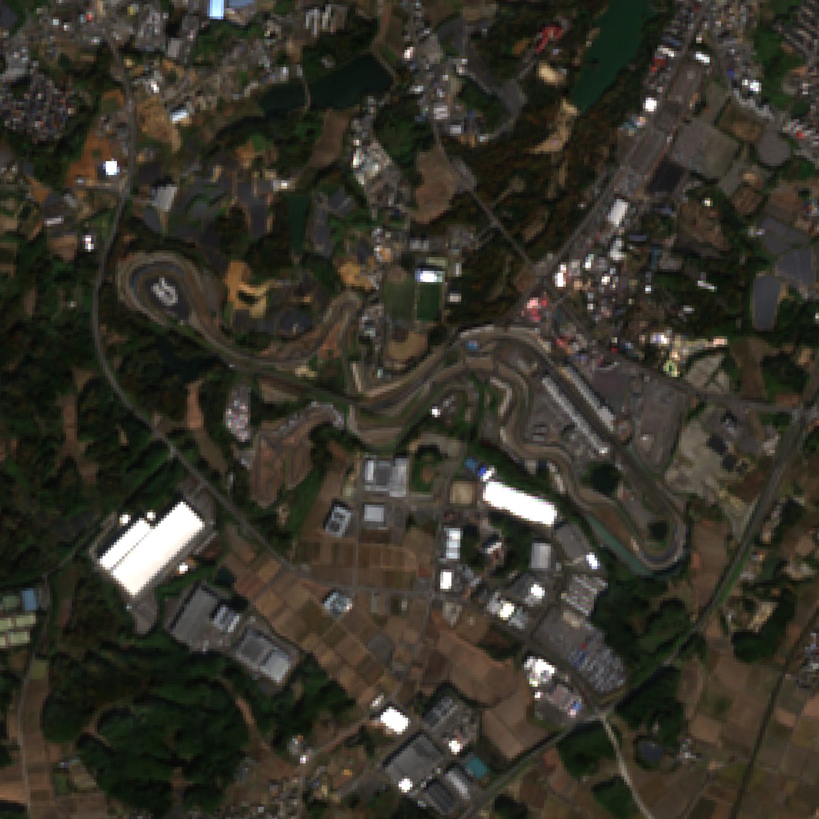 Satellite view of Suzuka