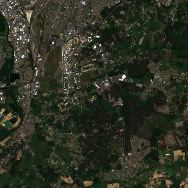 Satellite view of Le Mans
