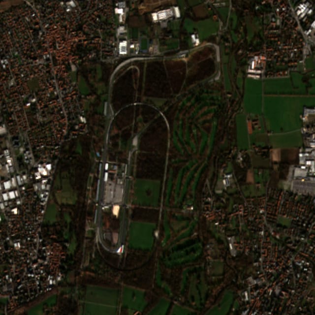 Satellite view of Monza