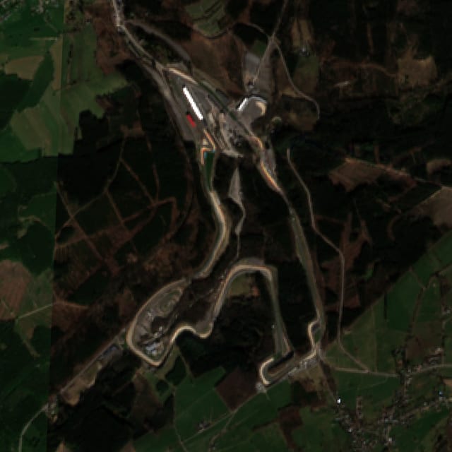 Satellite view of Spa-Francorchamps